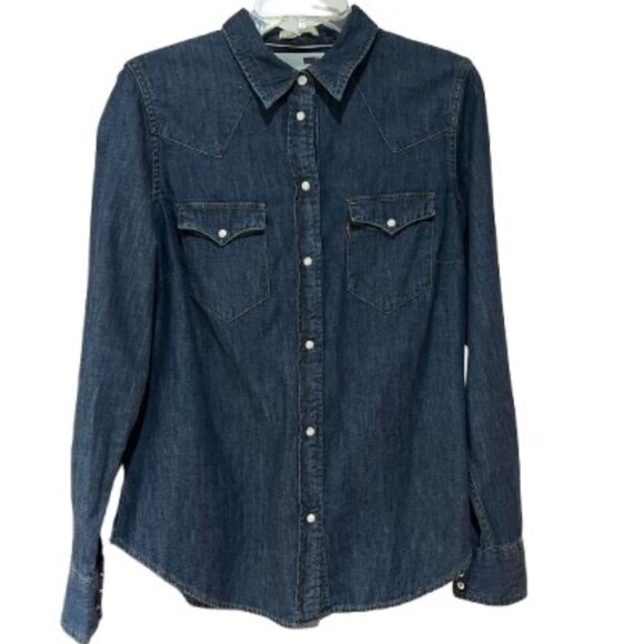 LIMITED EDITION Levi's Icons Reimagined Pearl Snap Western Denim Shirt  - LNC - Picture 5 of 8